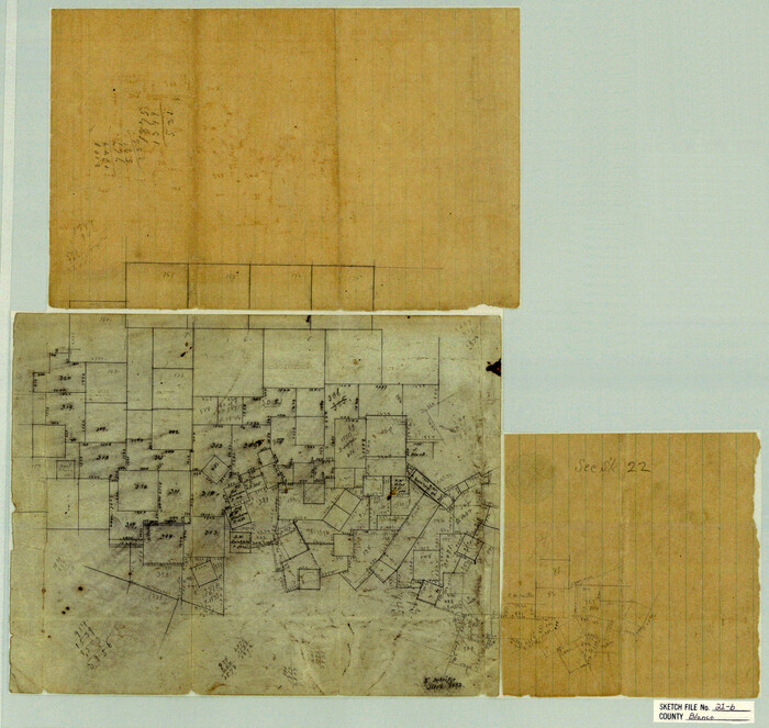 10930, Blanco County Sketch File 21b, General Map Collection