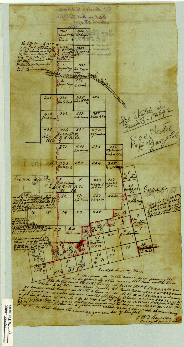 10932, Borden County Sketch File 2, General Map Collection