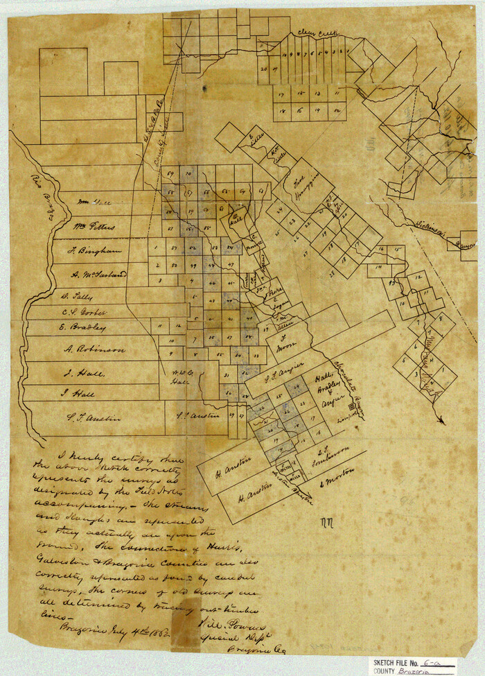 10949, Brazoria County Sketch File 6a, General Map Collection