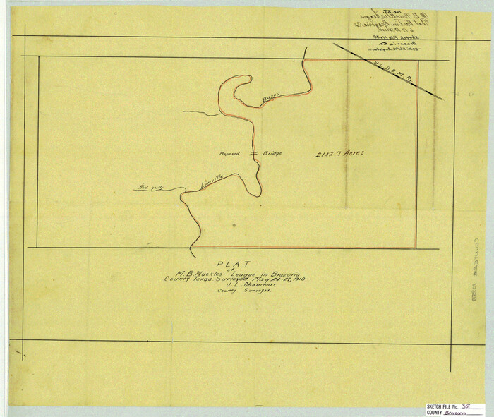10958, Brazoria County Sketch File 35, General Map Collection