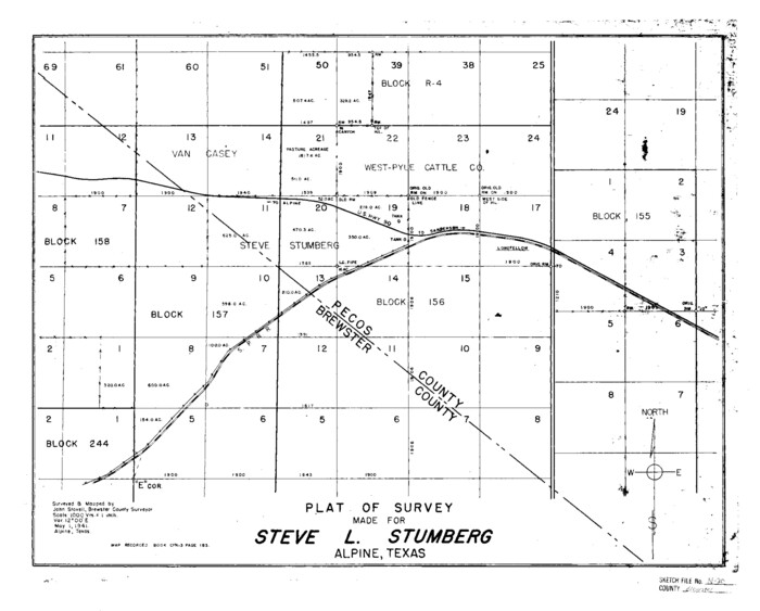 10967, Brewster County Sketch File N-20, General Map Collection