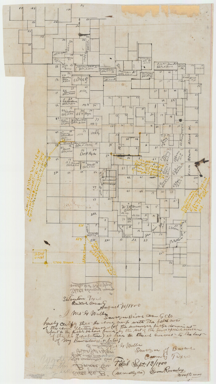 10998, Briscoe County Sketch File B, General Map Collection