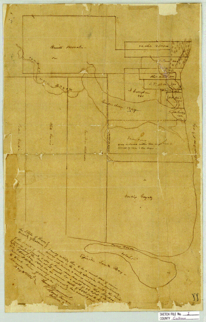 11031, Calhoun County Sketch File 1, General Map Collection