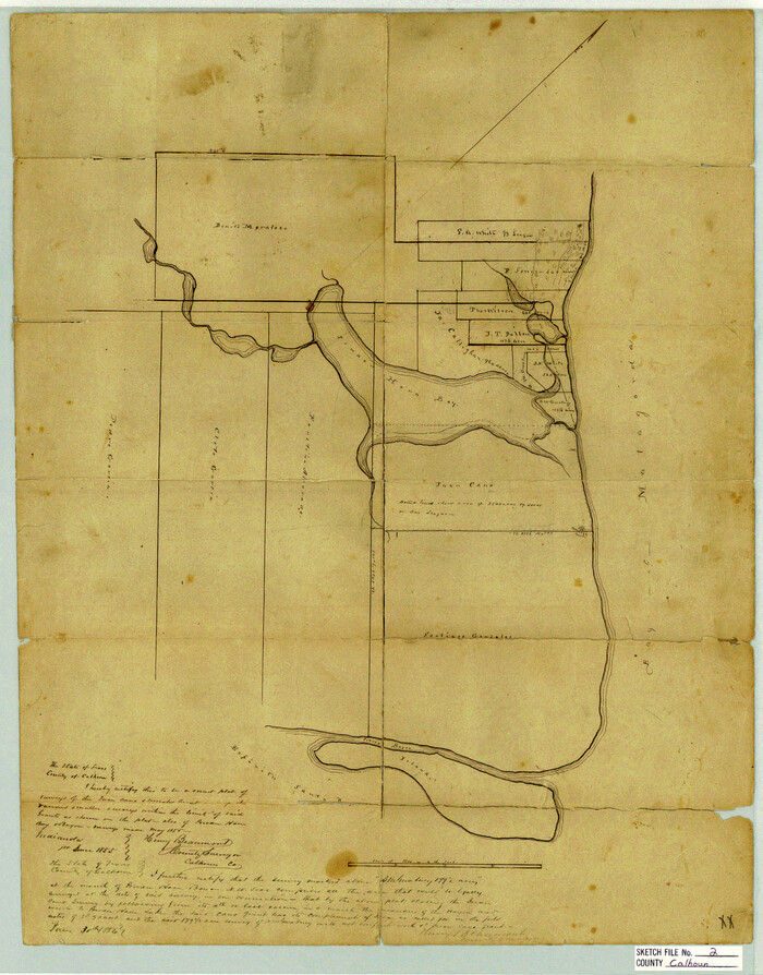 11032, Calhoun County Sketch File 2, General Map Collection