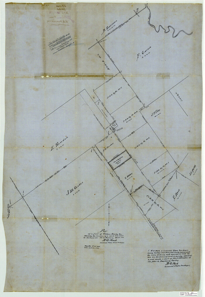 11036, Calhoun County Sketch File 15, General Map Collection