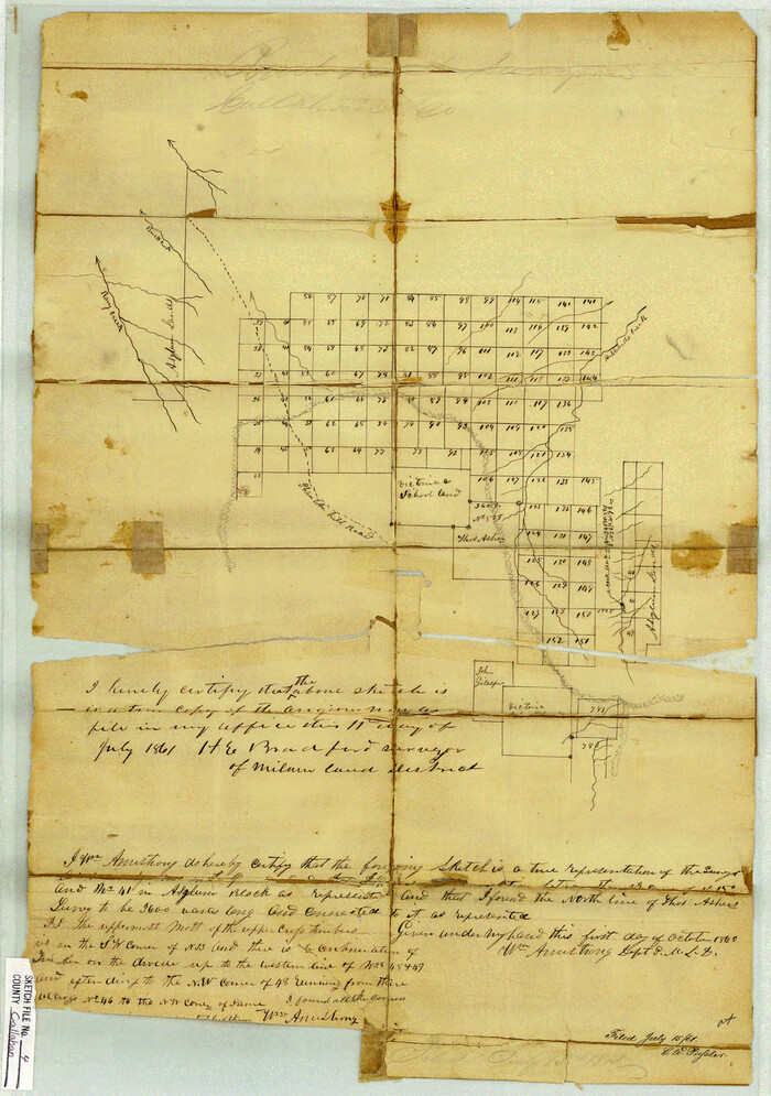 11037, Callahan County Sketch File 4, General Map Collection