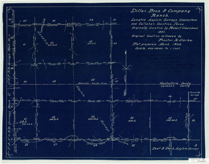 11042, Callahan County Sketch File 14, General Map Collection