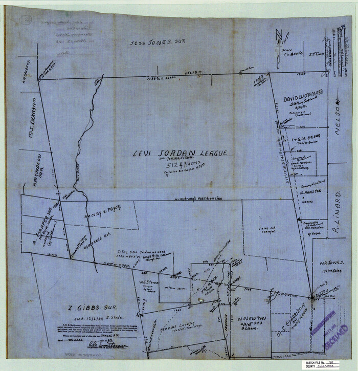 11074, Cherokee County Sketch File 36, General Map Collection
