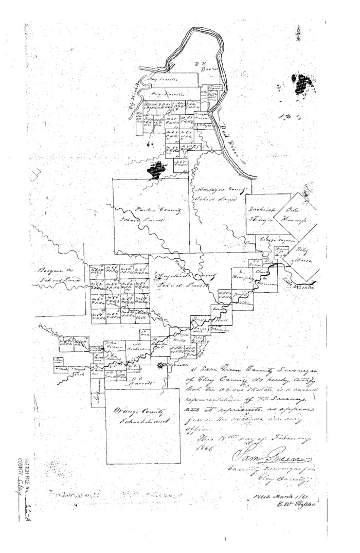 11084, Clay County Sketch File 11a, General Map Collection