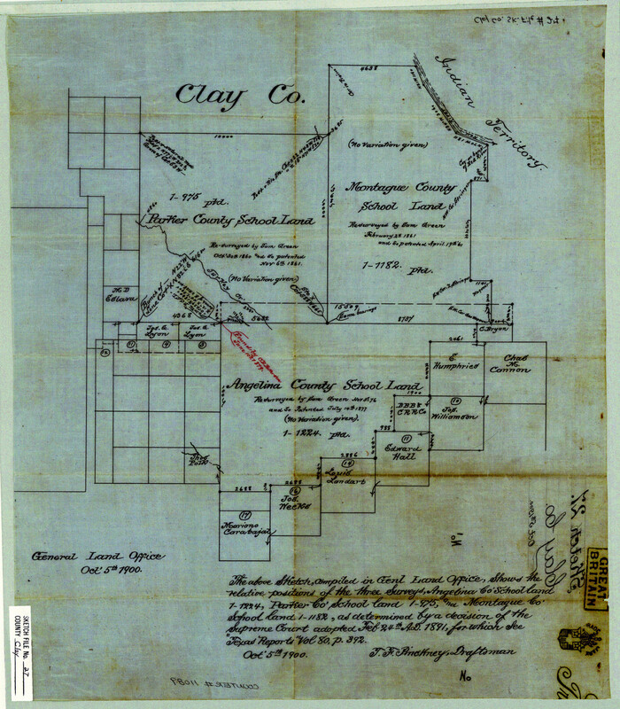 11089, Clay County Sketch File 27, General Map Collection