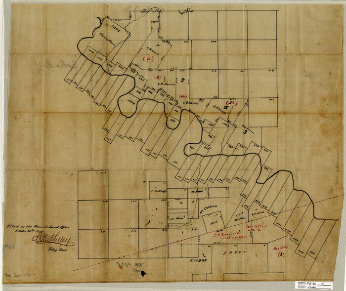 11105, Coke County Sketch File 7, General Map Collection