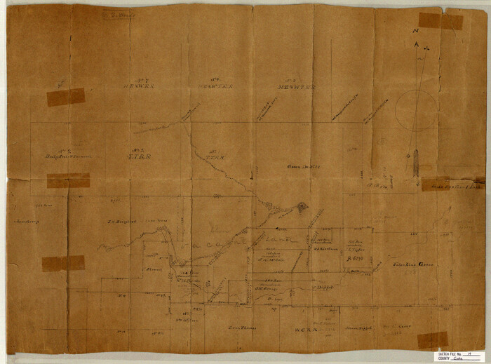 11110, Coke County Sketch File 19, General Map Collection