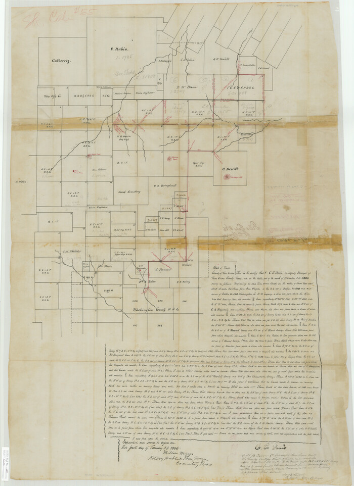 11113, Coke County Sketch File 28, General Map Collection