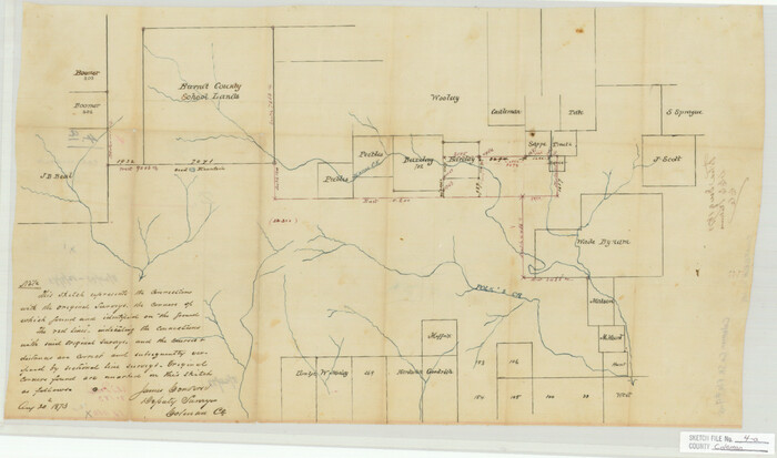 11118, Coleman County Sketch File 4a, General Map Collection