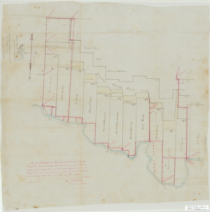 11124, Coleman County Sketch File 45, General Map Collection