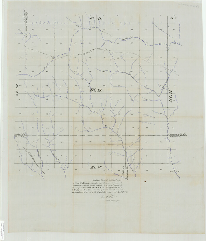11130, Collingsworth County Sketch File 3, General Map Collection