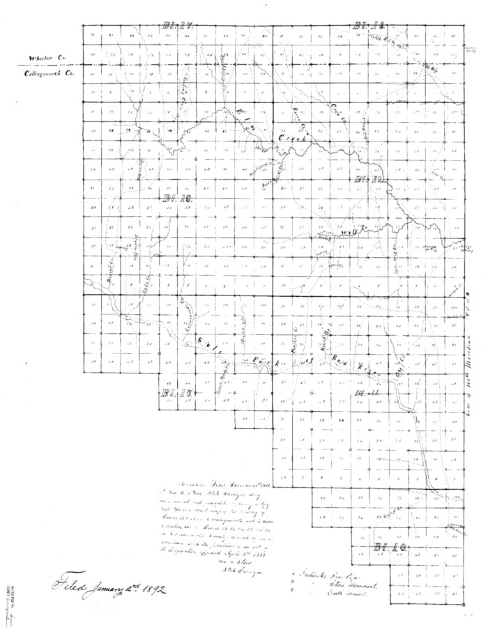 11132, Collingsworth County Sketch File 5, General Map Collection
