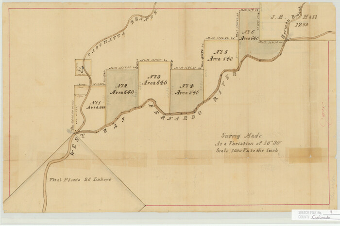 11134, Colorado County Sketch File 9, General Map Collection