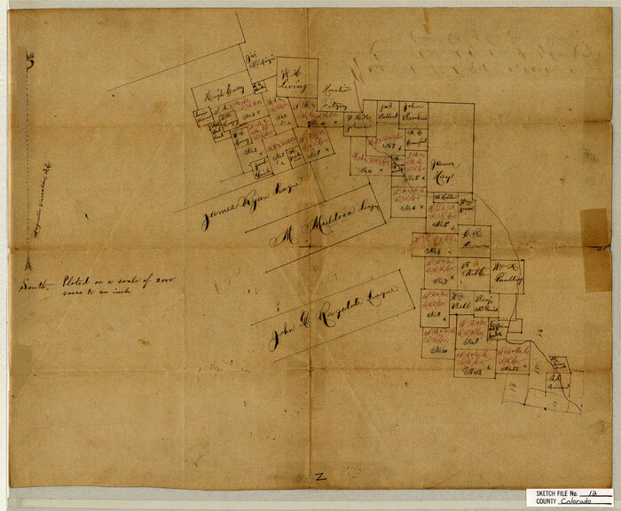 11135, Colorado County Sketch File 12, General Map Collection