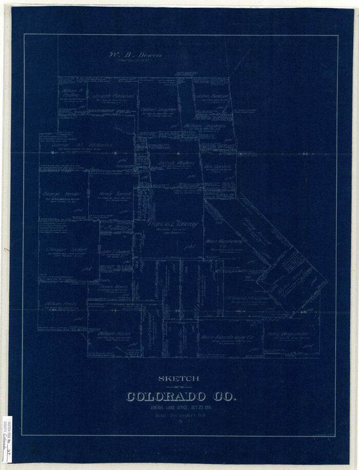 11138, Colorado County Sketch File 27, General Map Collection