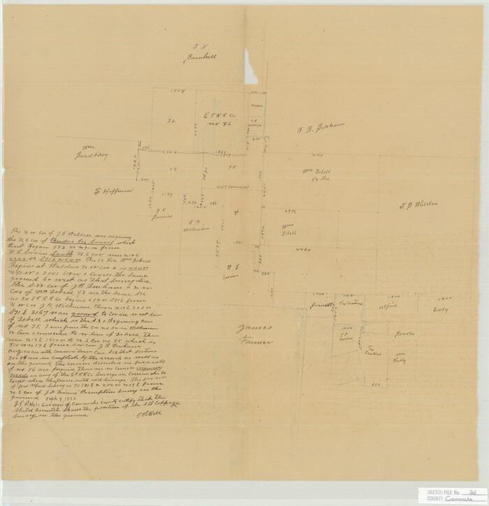 11144, Comanche County Sketch File 26, General Map Collection