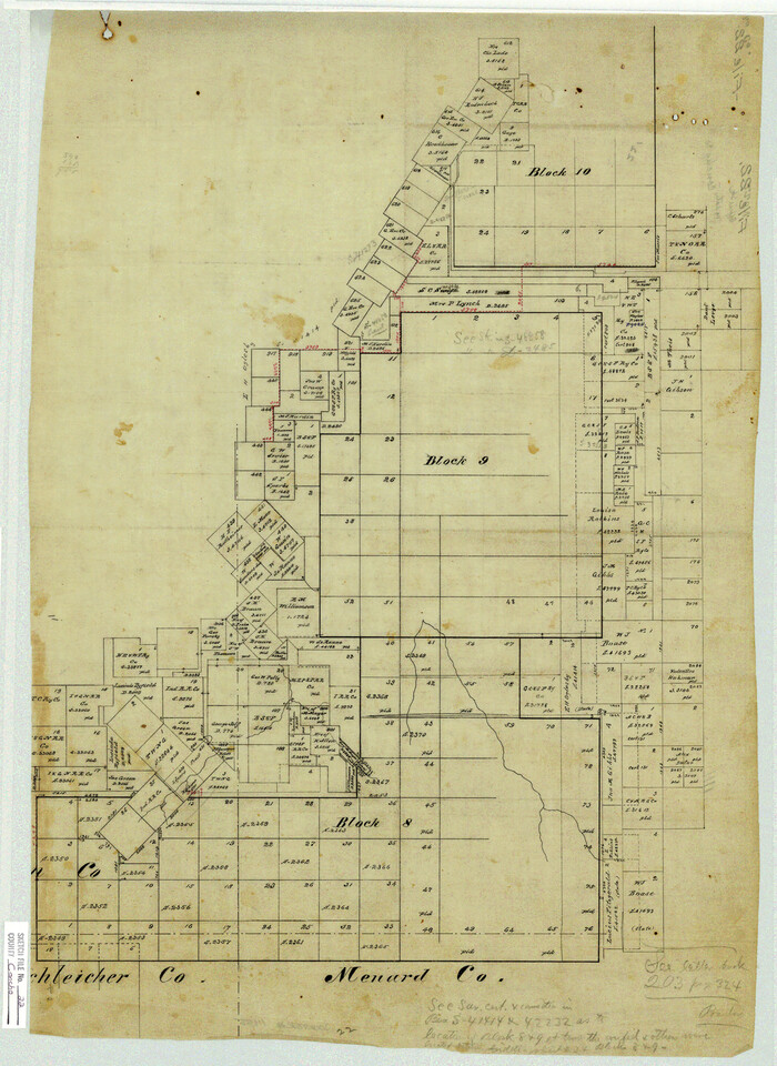 11155, Concho County Sketch File 22, General Map Collection
