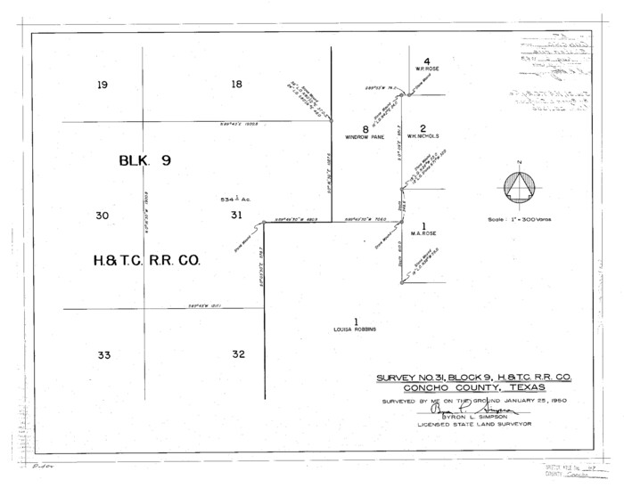 11165, Concho County Sketch File 47, General Map Collection