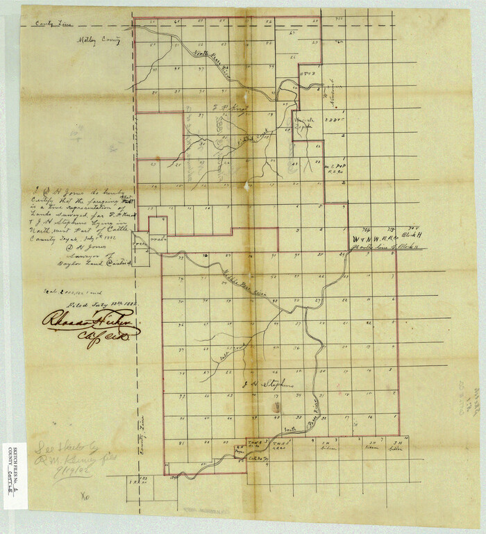 11189, Cottle County Sketch File 1, General Map Collection