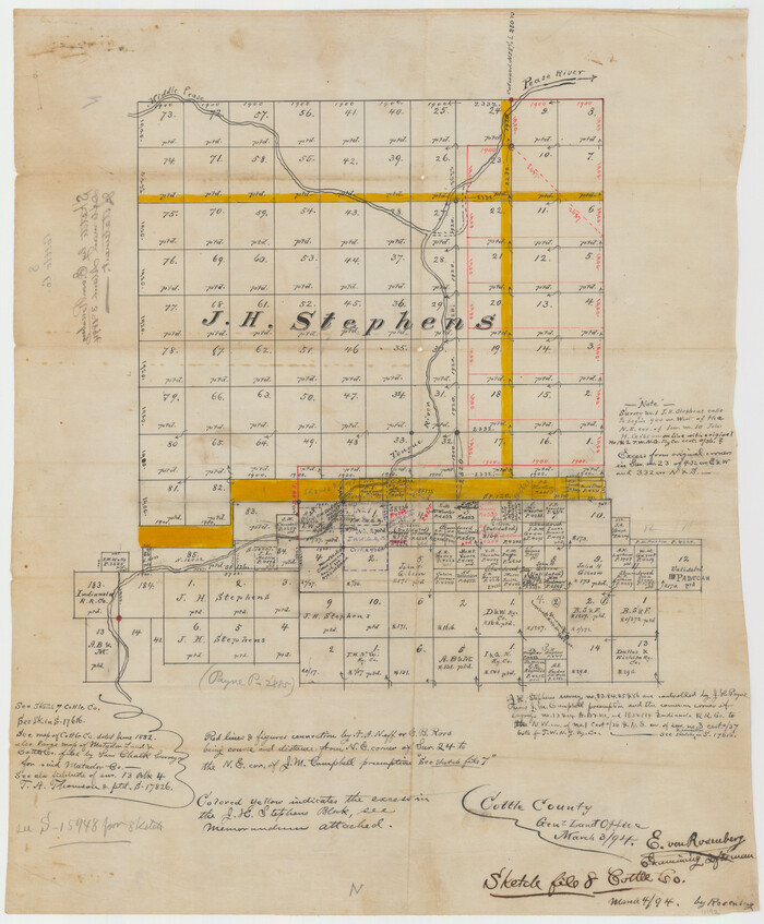 11192, Cottle County Sketch File 8, General Map Collection