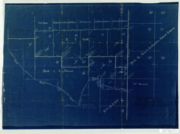 11203, Cottle County Sketch File KN, General Map Collection