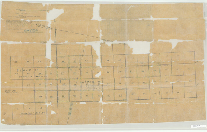 11208, Crane County Sketch File 9, General Map Collection