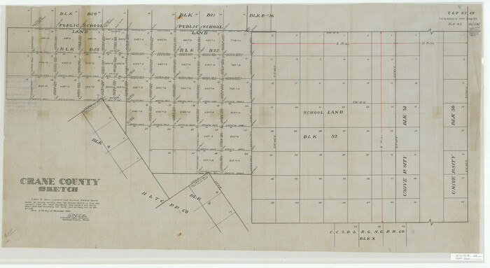 11211, Crane County Sketch File 23, General Map Collection