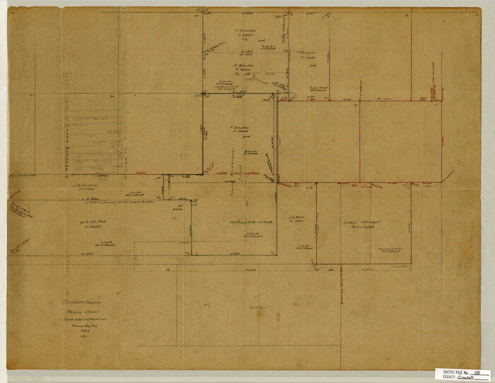 11226, Crockett County Sketch File 58, General Map Collection