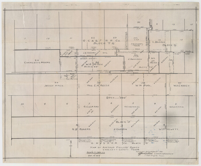 11235, Crockett County Sketch File 78, General Map Collection