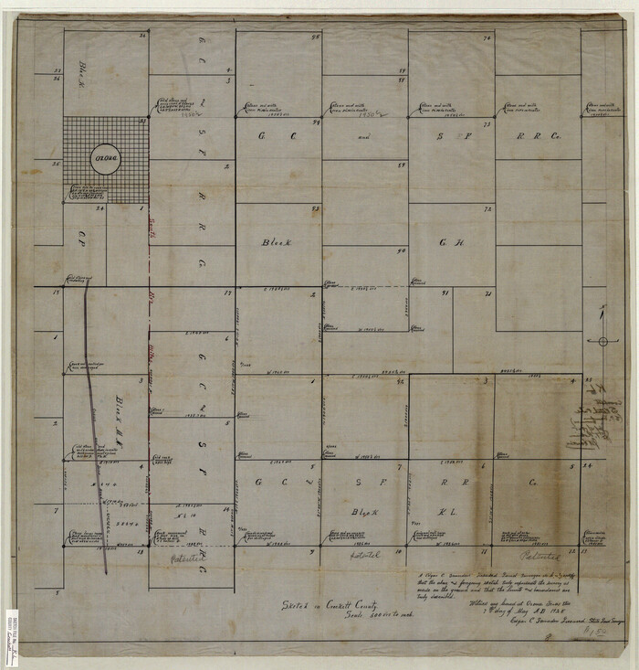 11243, Crockett County Sketch File KL, General Map Collection