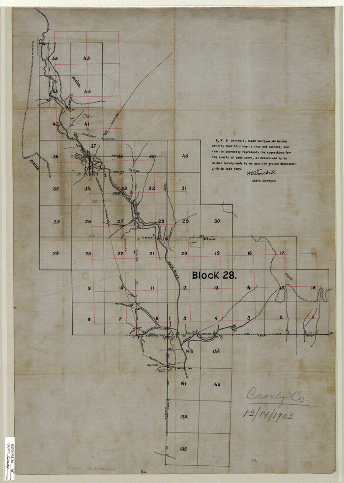 11250, Crosby County Sketch File 15, General Map Collection