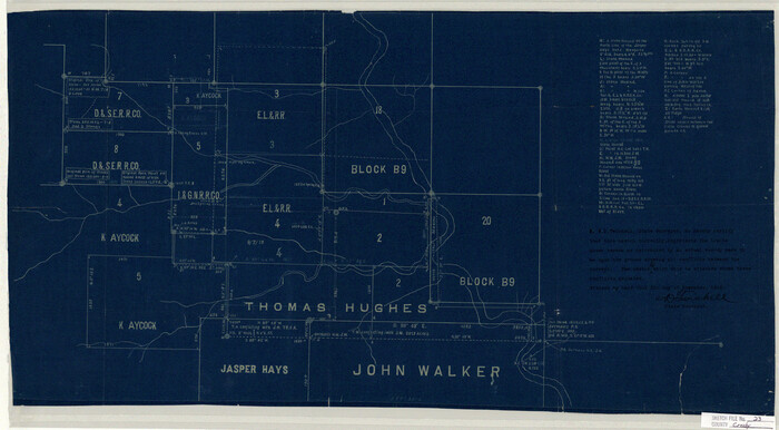 11254, Crosby County Sketch File 23, General Map Collection