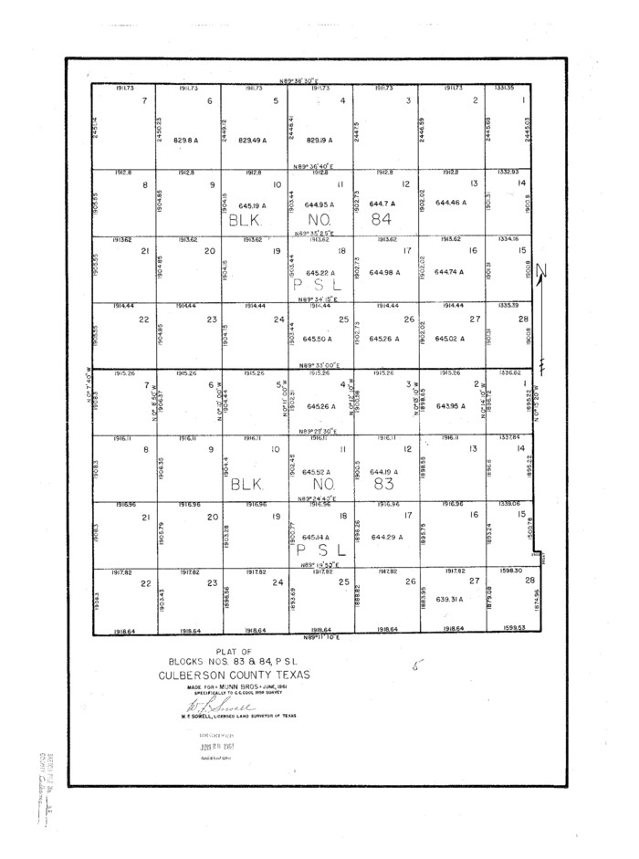 11273, Culberson County Sketch File 37, General Map Collection