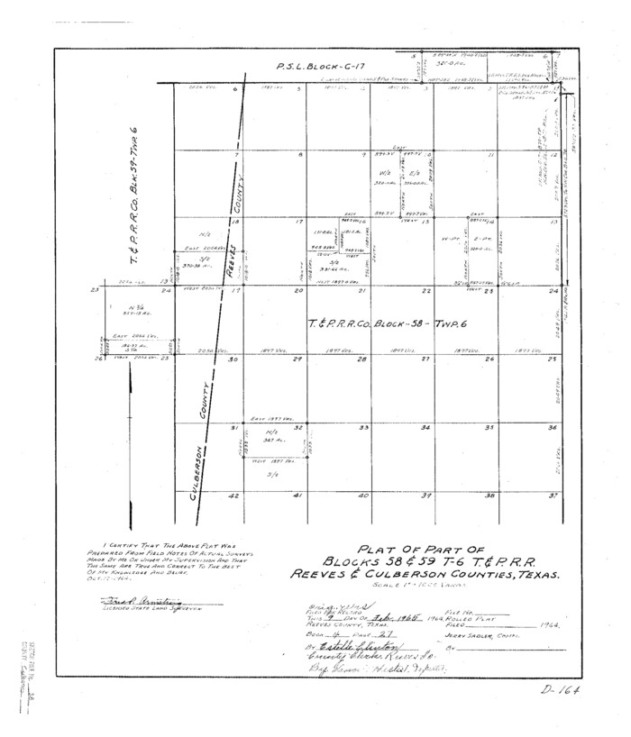 11274, Culberson County Sketch File 38, General Map Collection