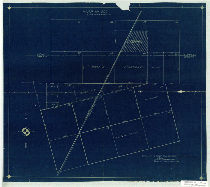 11293, Dawson County Sketch File 11, General Map Collection