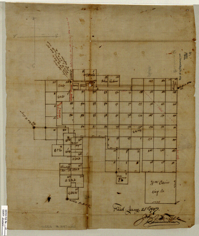 11320, Dickens County Sketch File 14, General Map Collection