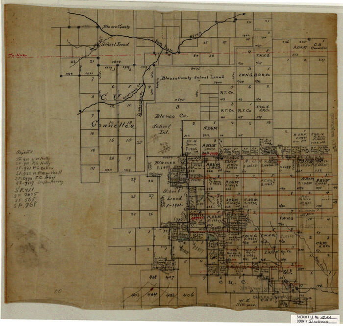 11323, Dickens County Sketch File 18aa, General Map Collection