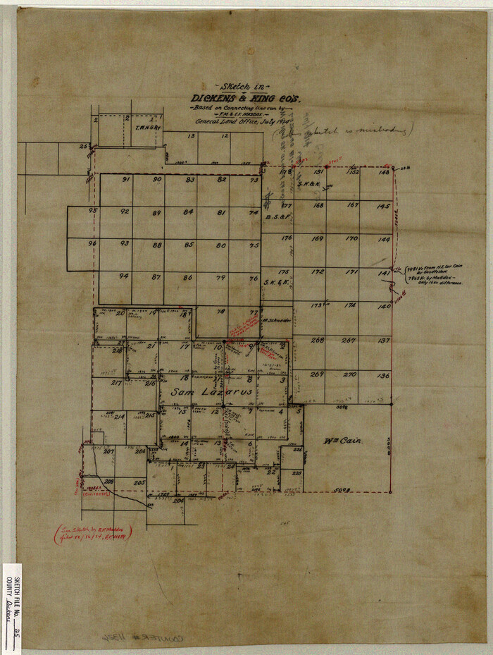 11326, Dickens County Sketch File 25, General Map Collection