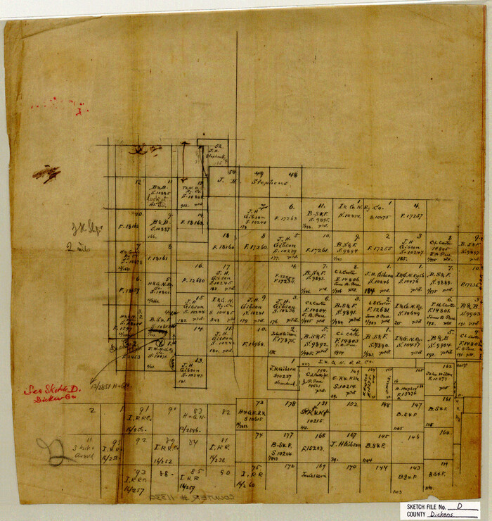 11330, Dickens County Sketch File D, General Map Collection