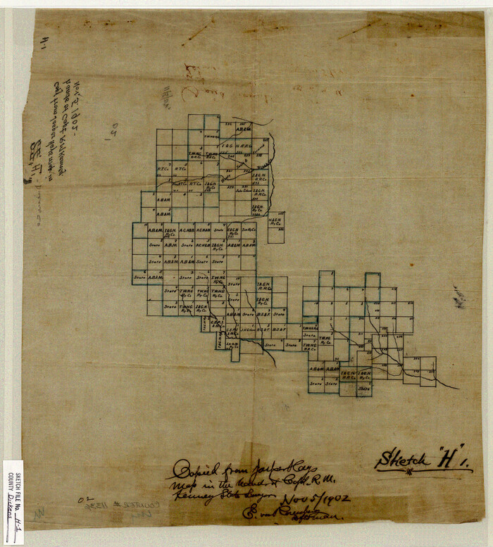 11336, Dickens County Sketch File H1, General Map Collection