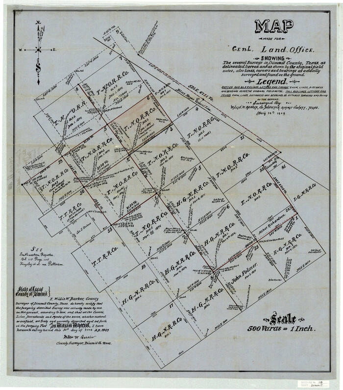 11340, Dimmit County Sketch File 11b, General Map Collection