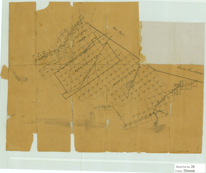 11350, Dimmit County Sketch File 28, General Map Collection