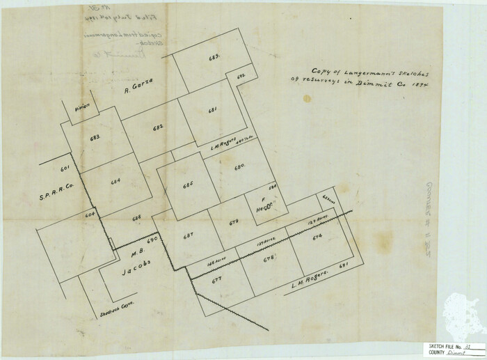 11352, Dimmit County Sketch File 31, General Map Collection