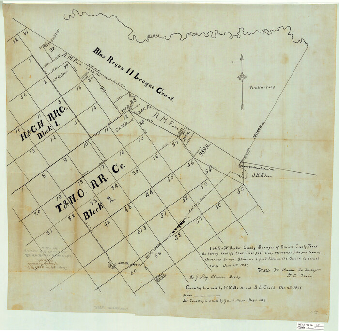 11355, Dimmit County Sketch File 45, General Map Collection