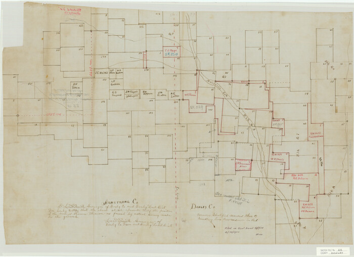 11368, Donley County Sketch File 22, General Map Collection